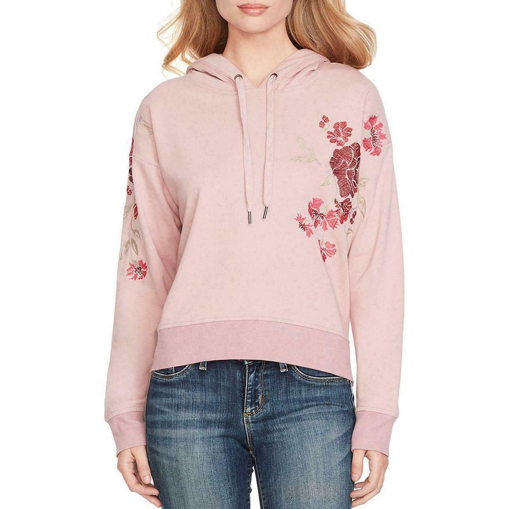 Jessica Simpson Bressia Zephyr Pink Floral Hoodie